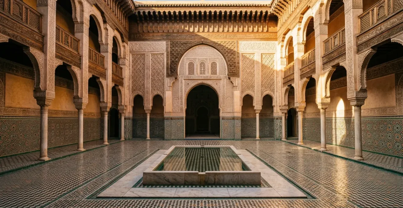 Comparaison architecturale entre les médersas Bou Inania et Al-Attarine de Fès