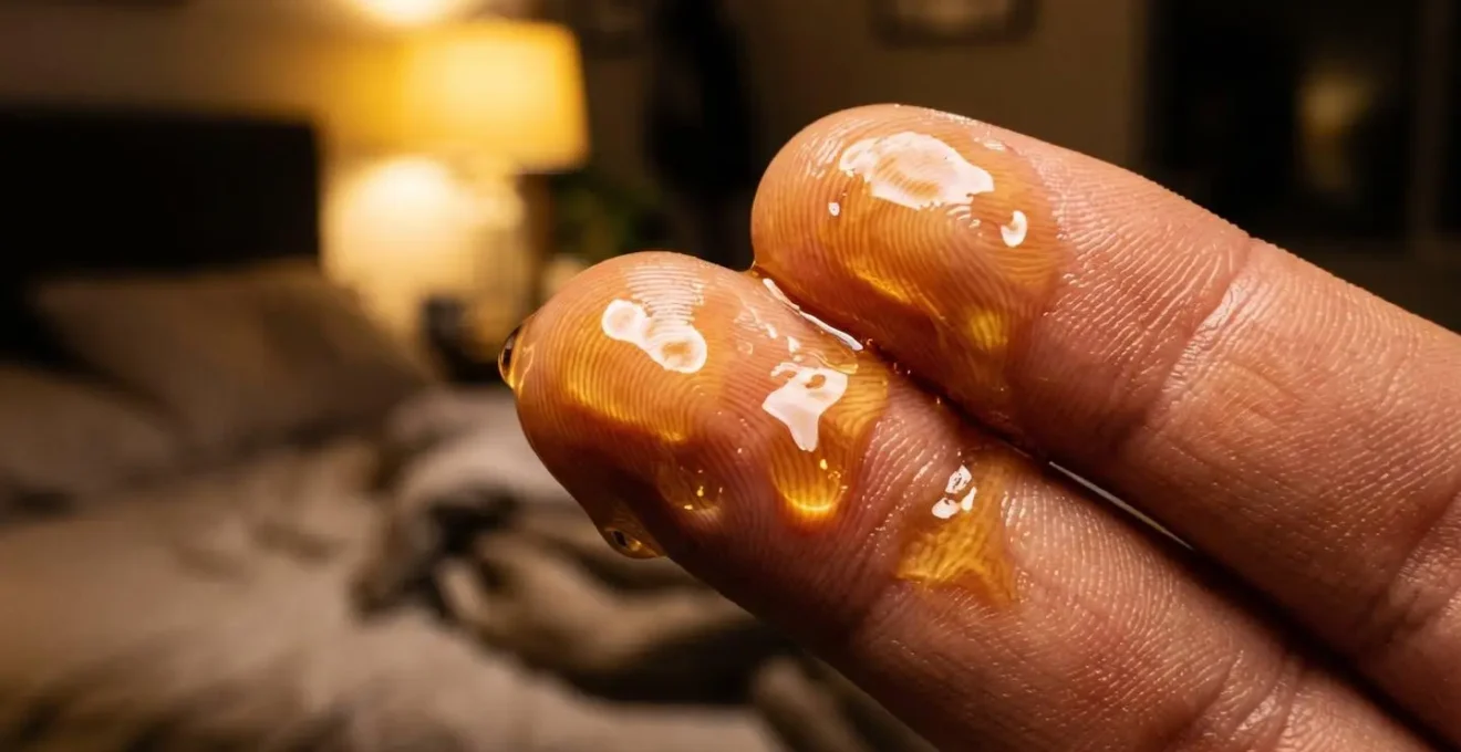 Flacon d'huile d'argan dans une ambiance nocturne apaisante pour soin de nuit